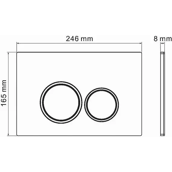 Кнопка смыва Grossman Pragma 700.K31.03.300.300RUS, золото глянцевое - фото 6
