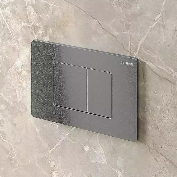 Кнопка смыва Grossman Classic 700.K31.04.42M.42MRUS, графит сатиновый - фото 2