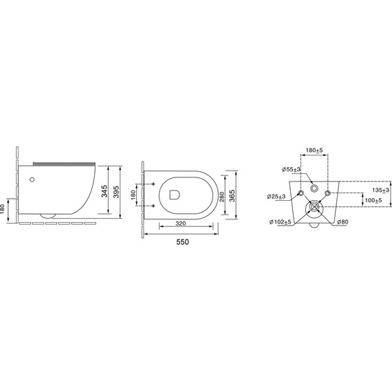 Унитаз подвесной безободковый Grossman Color GR-4411blackS с крышкой микролифт, чёрный глянцевый, Цвет производителя: чёрный глянцевый - фото 8