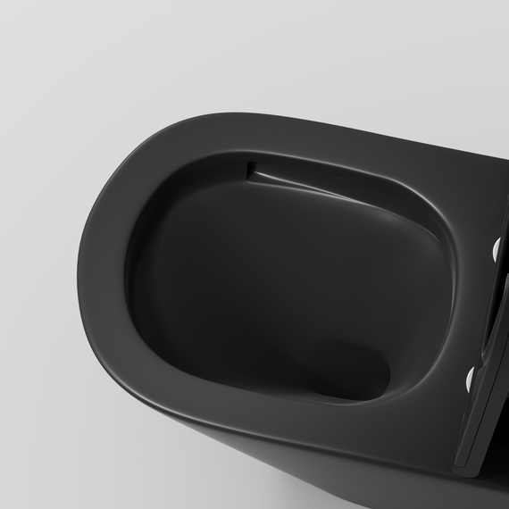 Унитаз-компакт безободковый Grossman GR-4450BMSQ с крышкой микролифт, чёрный матовый (Система смыва торнадо), Цвет производителя: чёрный матовый - фото 8