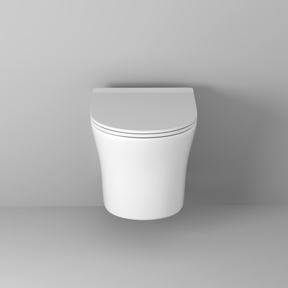 Унитаз подвесной безободковый Grossman Style GR-4475S с крышкой микролифт, белый глянцевый - фото 3