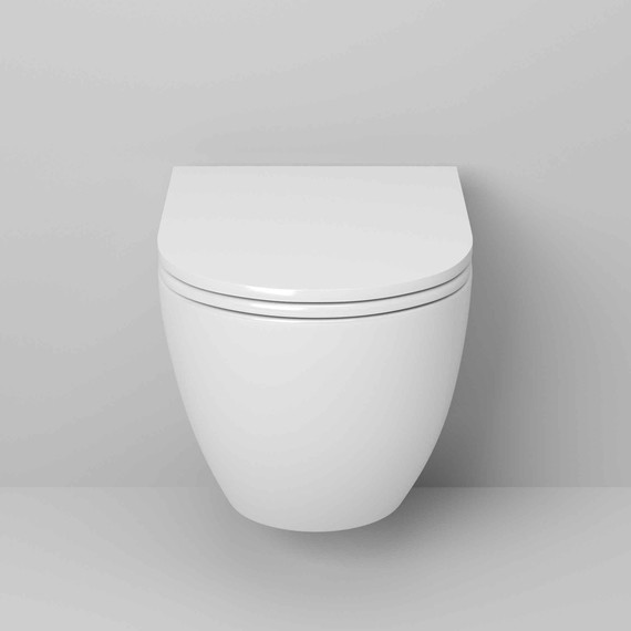 Унитаз подвесной безободковый Grossman GR-4455SQ с крышкой микролифт, белый глянцевый (Система смыва торнадо) - фото 5