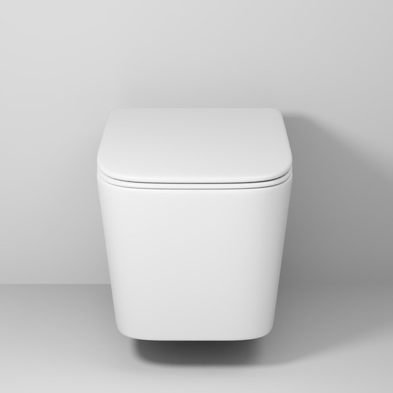 Унитаз подвесной безободковый Grossman GR-4404MSQ с крышкой микролифт, белый матовый (Система смыва торнадо), Цвет производителя: белый матовый - фото 8