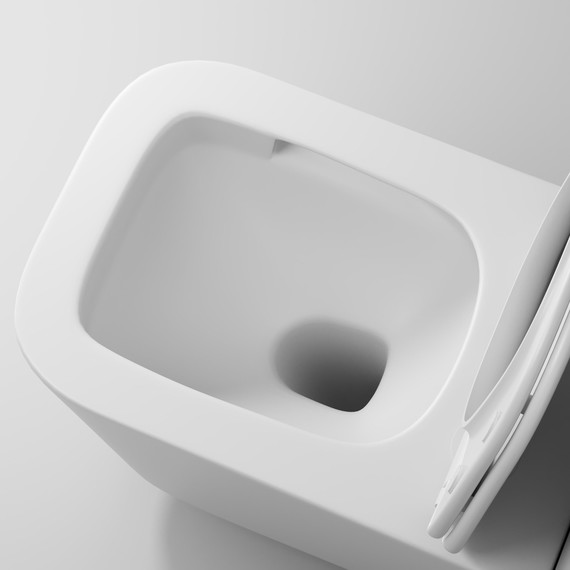 Унитаз подвесной безободковый Grossman GR-4404MSQ с крышкой микролифт, белый матовый (Система смыва торнадо), Цвет производителя: белый матовый - фото 10