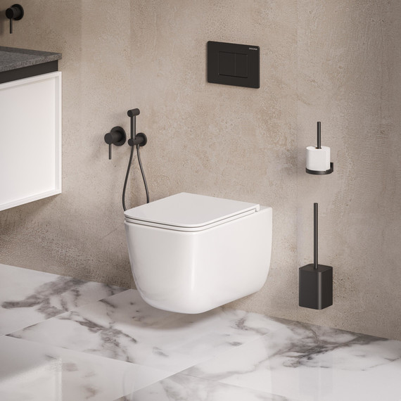 Унитаз подвесной безободковый Grossman GR-4409SQ с крышкой микролифт (Система смыва торнадо) - фото 10