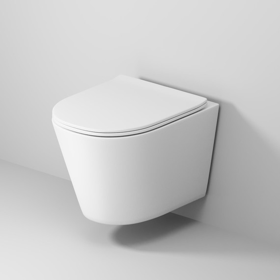 Унитаз подвесной безободковый Grossman GR-4477MSQ с крышкой микролифт, белый матовый (Система смыва торнадо), Цвет производителя: белый матовый - фото 6