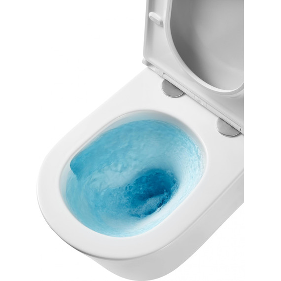 Унитаз подвесной безободковый Grossman GR-4478MSQ с крышкой микролифт, белый матовый (Система смыва торнадо), Цвет производителя: белый матовый - фото 12