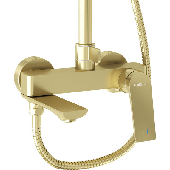 Душевая стойка Grossman Galaxy 500.K35.01.320, золото, Цвет производителя: золото - фото 7