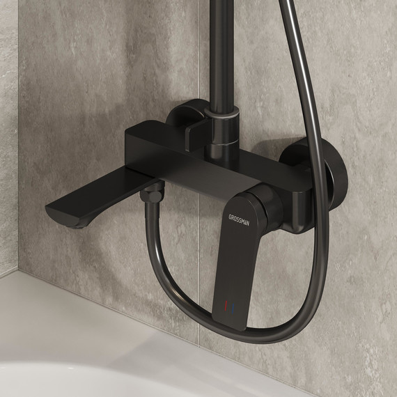 Душевая стойка Grossman Galaxy 500.K35.01.420, графит, Цвет производителя: графит - фото 5