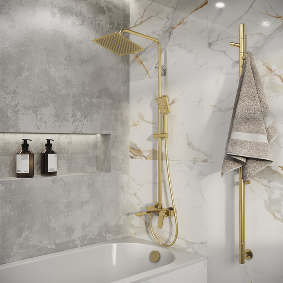 Душевая стойка Grossman Cosmo 500.K35.02.320, золото, Цвет производителя: золото - фото 