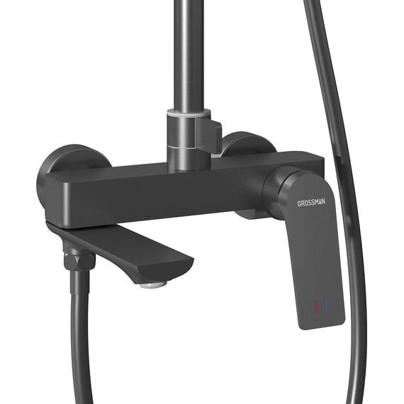 Душевая стойка Grossman Cosmo 500.K35.02.420, графит, Цвет производителя: графит - фото 7