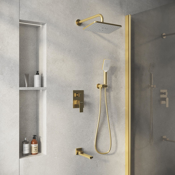 Душевая система для ванны Grossman Classic 501.K35.04.320, золото, Цвет производителя: золото - фото 