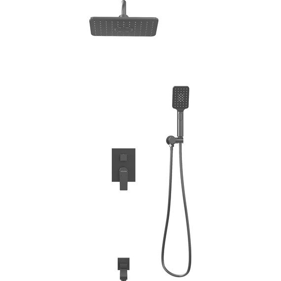 Душевая система для ванны Grossman Classic 501.K35.04.420, графит, Цвет производителя: графит - фото 3