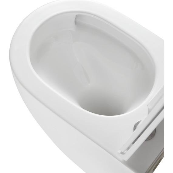 Унитаз подвесной безободковый Grossman GR-4411MSQ с крышкой микролифт, белый матовый (Система смыва торнадо), Цвет производителя: белый матовый - фото 5