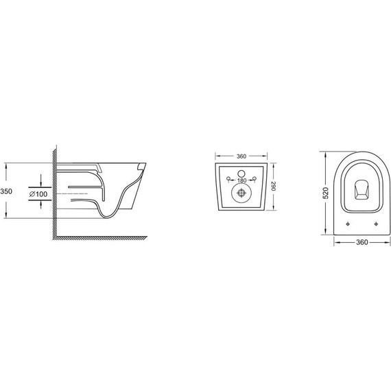Унитаз подвесной безободковый Grossman GR-4499GMSQ с крышкой микролифт, серый матовый (Система смыва торнадо), Цвет производителя: серый матовый - фото 12
