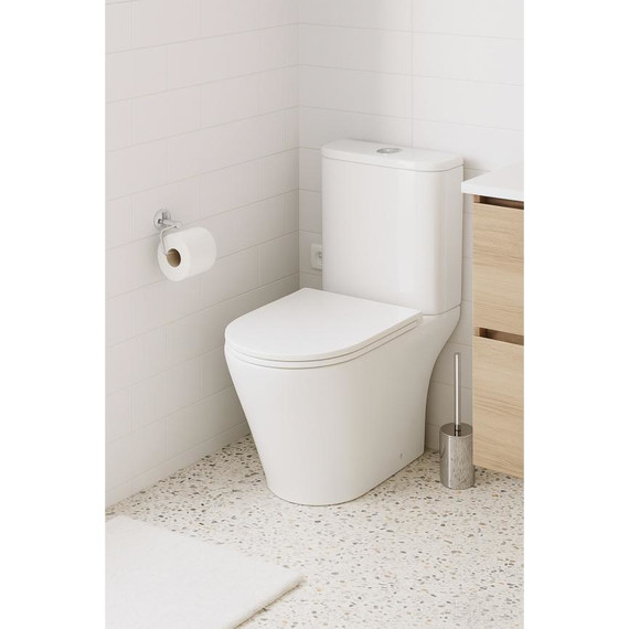 Унитаз-компакт безободковый AN Areta с крышкой микролифт (система смыва Торнадо) - фото 18