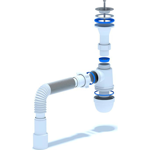 Сифон для умывальника Ани Пласт C2015 - фото 2