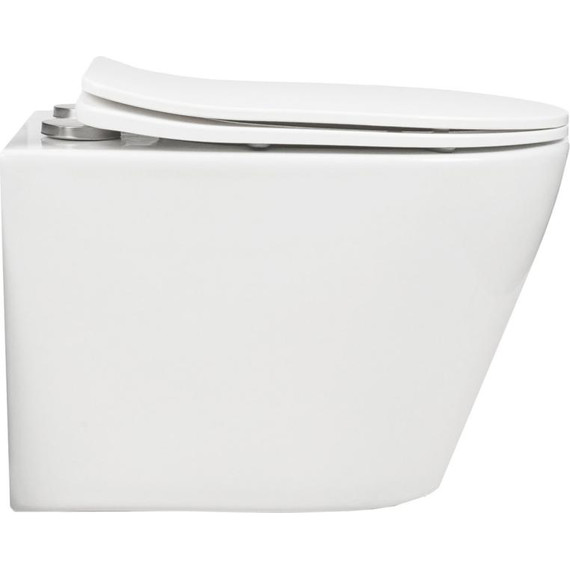 Унитаз подвесной безободковый AN Atria с крышкой микролифт (система смыва Торнадо) - фото 4