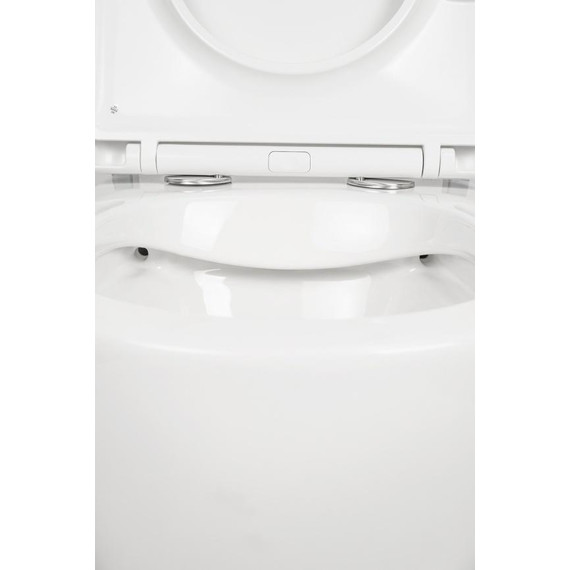 Унитаз подвесной безободковый AN Sky с крышкой микролифт - фото 14