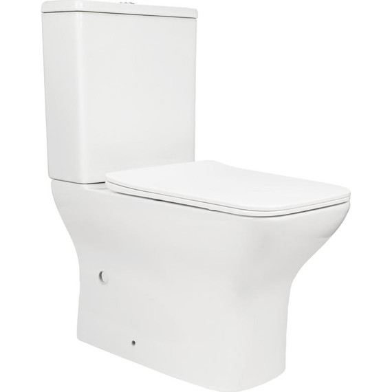 Унитаз-компакт безободковый AN Stone с крышкой микролифт - фото 