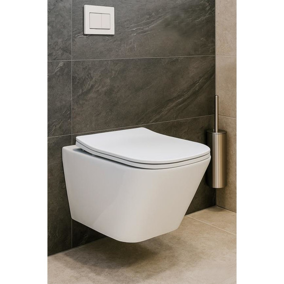 Унитаз подвесной безободковый AN Iron с крышкой микролифт - фото 15