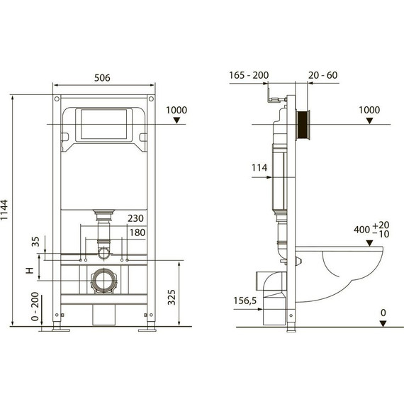 Инсталляция для подвесного унитаза TECEspring S401101 (кнопка хром глянцевый) - фото 7