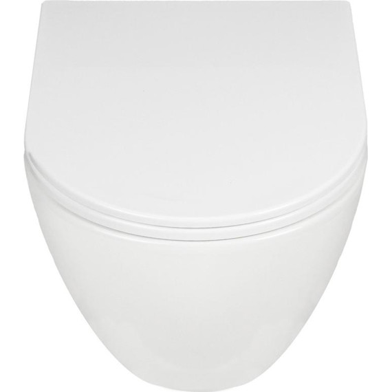 Унитаз подвесной безободковый AN Sky с крышкой микролифт (система смыва Торнадо) - фото 3