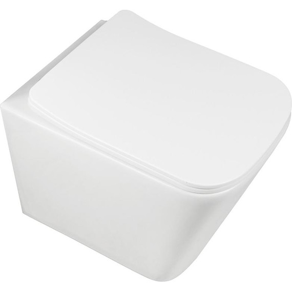 Унитаз подвесной безободковый AN Iron с крышкой микролифт - фото 2