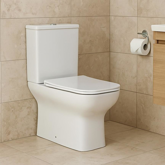 Унитаз-компакт безободковый AN Stone с крышкой микролифт - фото 16