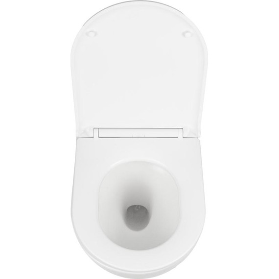 Унитаз подвесной безободковый AN Bloom с крышкой микролифт (система смыва Торнадо) - фото 12