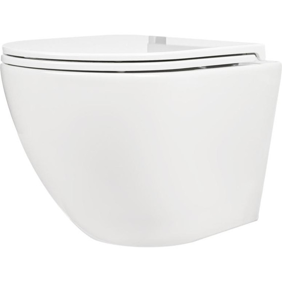 Унитаз подвесной безободковый AN Sky с крышкой микролифт (система смыва Торнадо) - фото 5