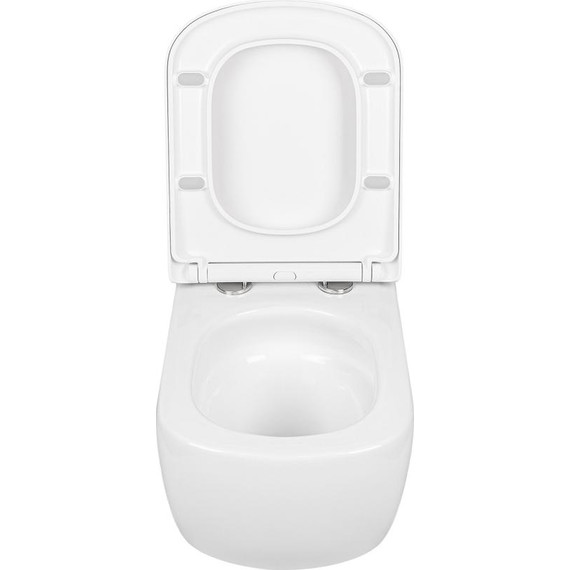 Унитаз подвесной безободковый AN Solana с крышкой микролифт (система смыва Торнадо) - фото 6