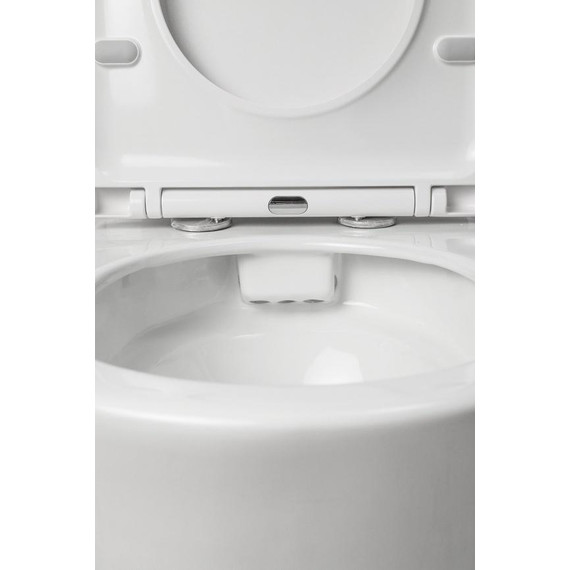 Унитаз-компакт безободковый AN Star с крышкой микролифт - фото 9