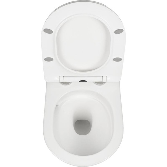 Унитаз подвесной безободковый AN Atria с крышкой микролифт (система смыва Торнадо) - фото 12