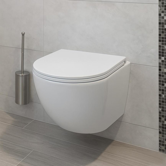 Унитаз подвесной безободковый AN Sky с крышкой микролифт - фото 15