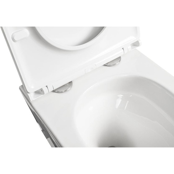 Унитаз подвесной безободковый AN Sky с крышкой микролифт (система смыва Торнадо) - фото 10