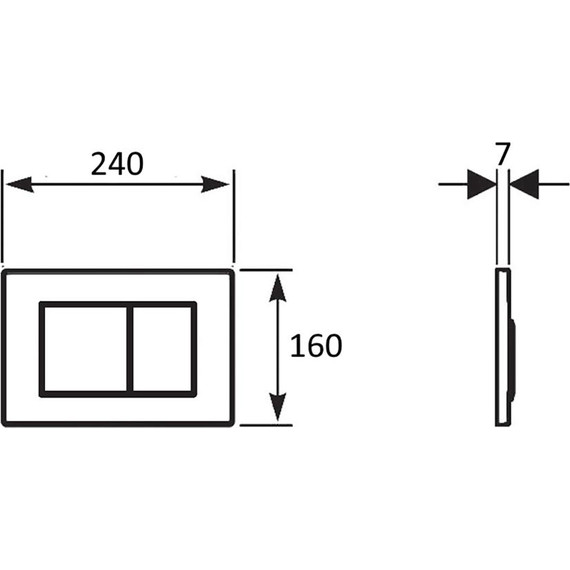 Кнопка смыва AN Slim, золото матовое - фото 2