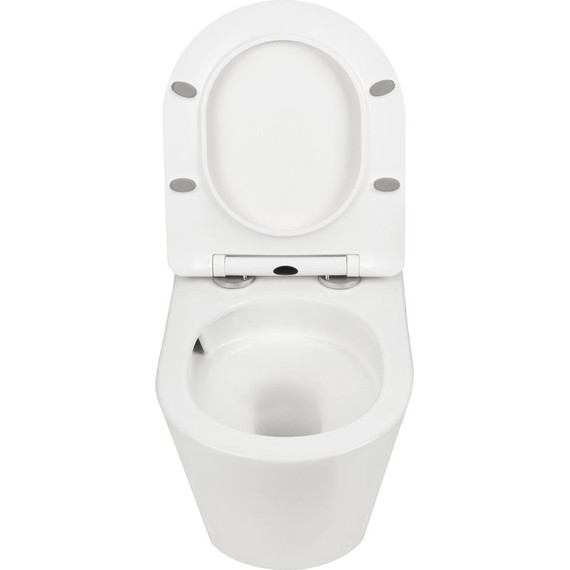 Унитаз подвесной безободковый AN Atria с крышкой микролифт (система смыва Торнадо) - фото 9