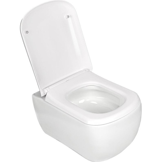 Унитаз подвесной безободковый AN Solana с крышкой микролифт (система смыва Торнадо) - фото 7