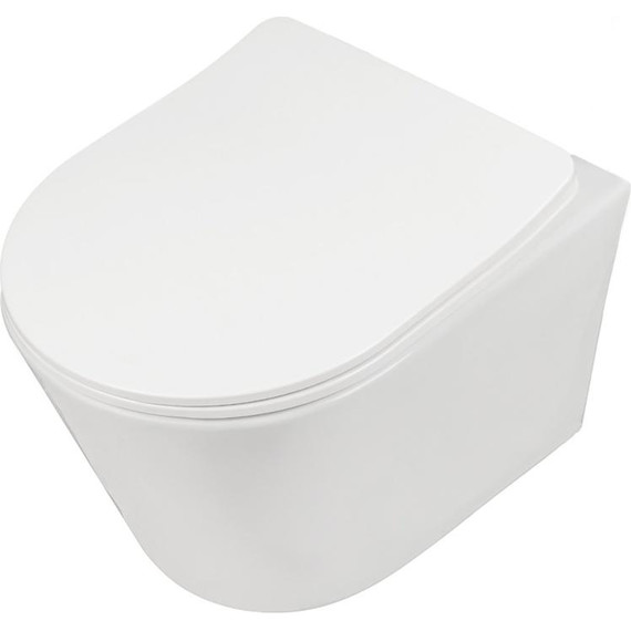 Унитаз подвесной безободковый AN Atria с крышкой микролифт (система смыва Торнадо) - фото 2