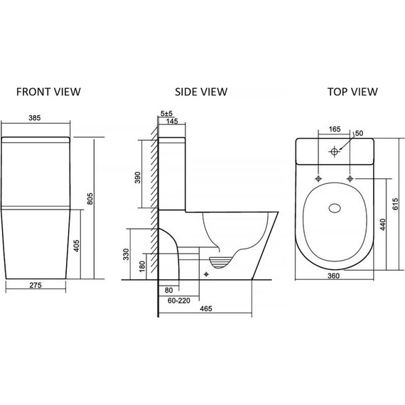 Унитаз-компакт безободковый AN Areta с крышкой микролифт (система смыва Торнадо) - фото 19