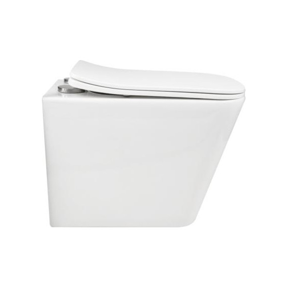 Инсталляция с подвесным безободковым унитазом AN Iron сиденье микролифт, крепление - фото 4