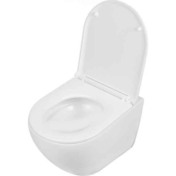 Унитаз подвесной безободковый AN Bloom с крышкой микролифт (система смыва Торнадо) - фото 13