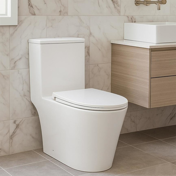 Унитаз-моноблок AN Rain с крышкой микролифт (система смыва Торнадо) - фото 20