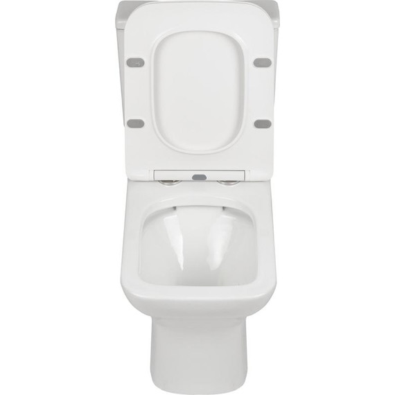 Унитаз-компакт безободковый AN Stone с крышкой микролифт - фото 8