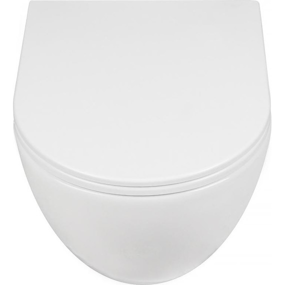 Унитаз подвесной безободковый AN Bloom с крышкой микролифт (система смыва Торнадо) - фото 3