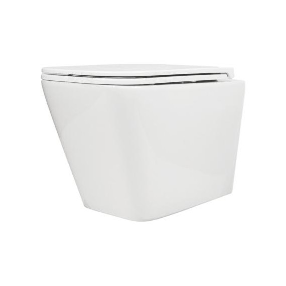 Инсталляция с подвесным безободковым унитазом AN Bitt сиденье микролифт, крепление (система смыва Торнадо) - фото 14