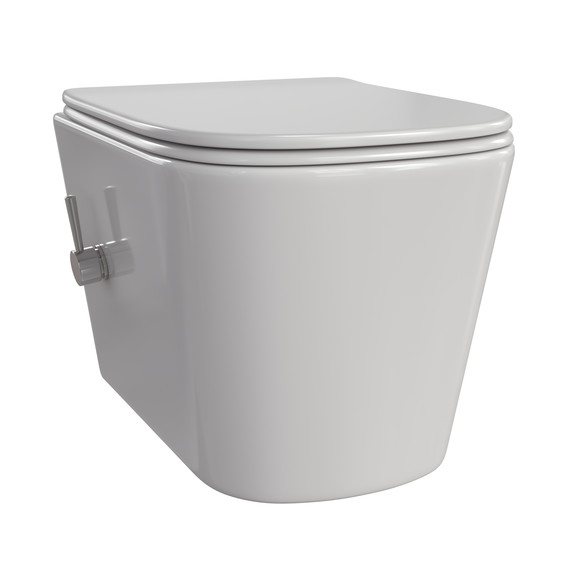 Унитаз-биде подвесной Taliente Correto CR25200 SMcromo с крышкой микролифт - фото 2