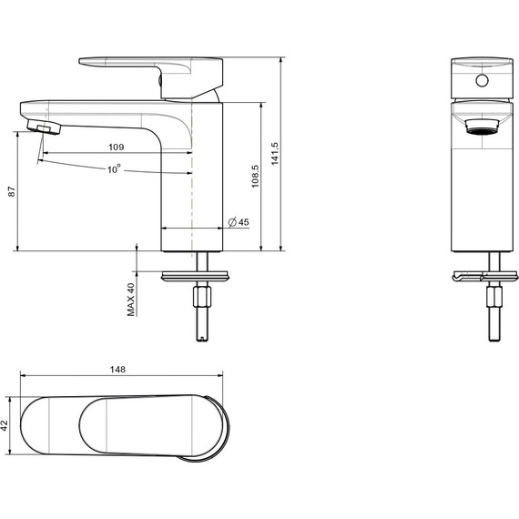 Смеситель для раковины Aquatek Ника AQ1810CR - фото 10