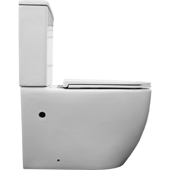 Унитаз-компакт безободковый Azario Verona AZ-8301 с крышкой микролифт (система смыва Торнадо) - фото 11